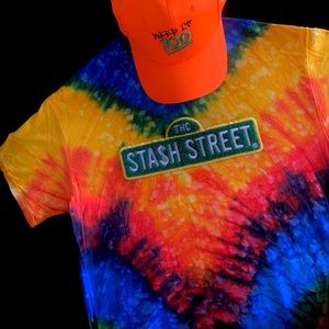 Stash Tye Dye Chenille Patch tee shirt